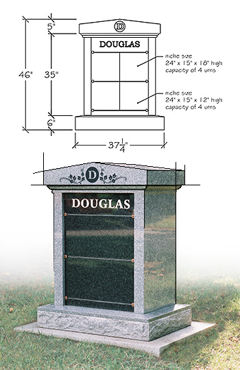 modern cremation memorial