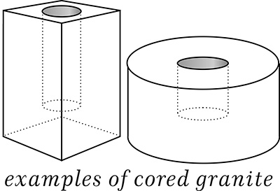Cored Granite