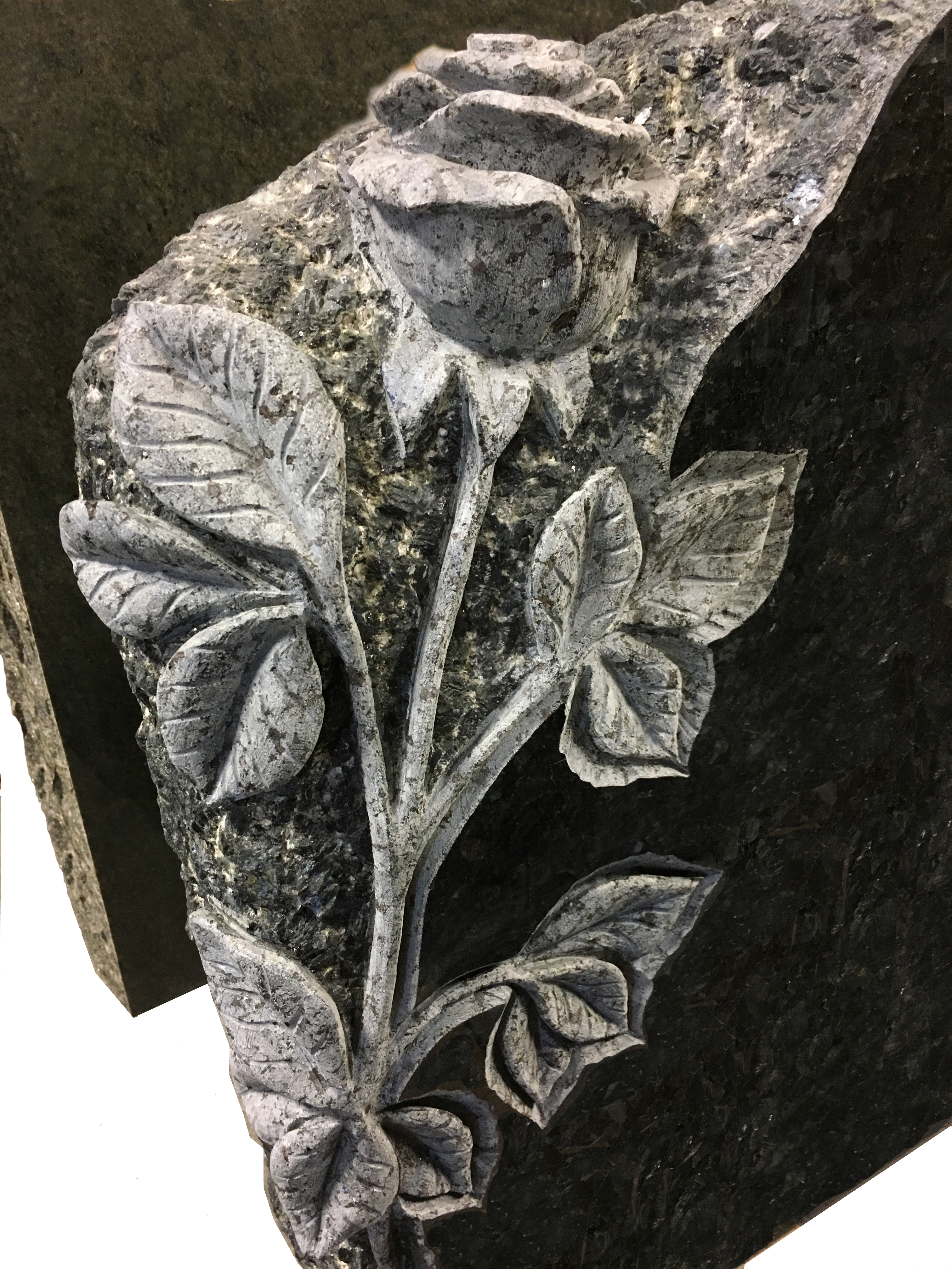 Custom Granite Carved Rose