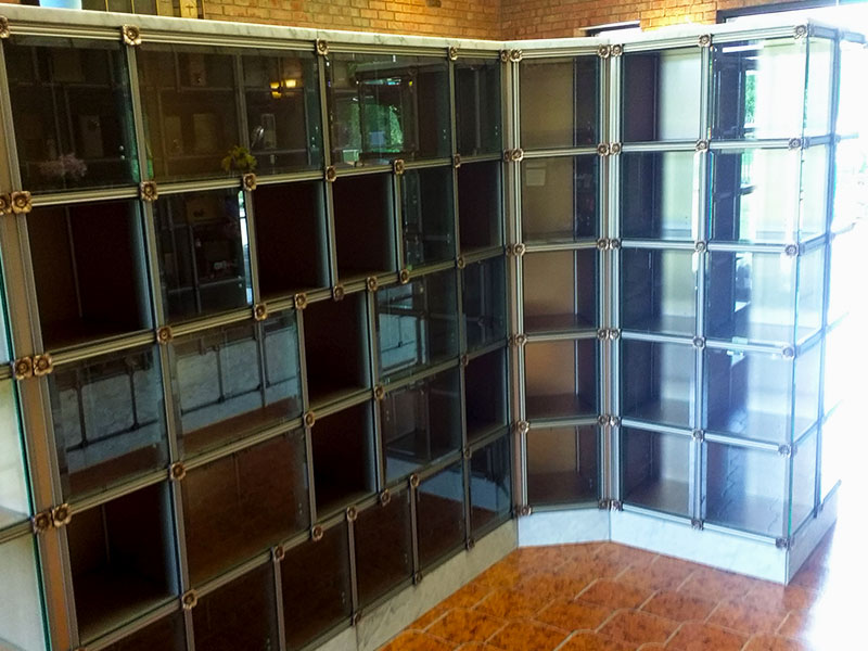 45 Degree Niche for Columbarium at Sunset Memorial and Stone Ltd. in Calgary Alberta, Canada