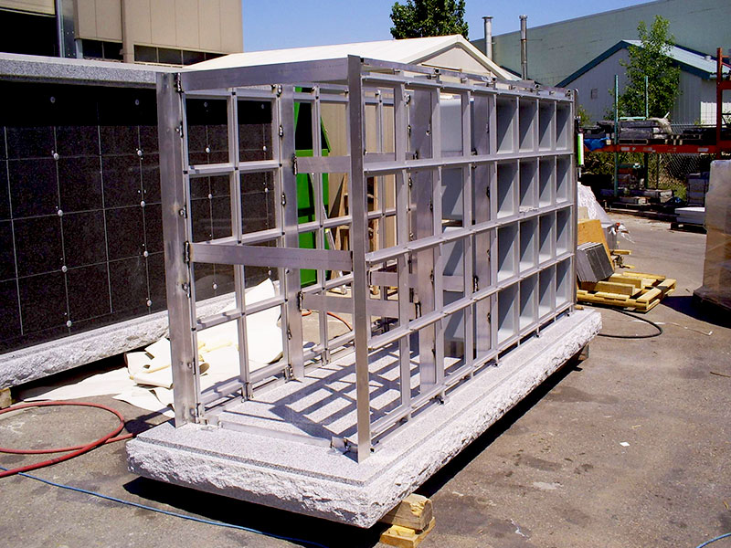 Columbaria Frames at Sunset Memorial and Stone Ltd. in Calgary, Alberta