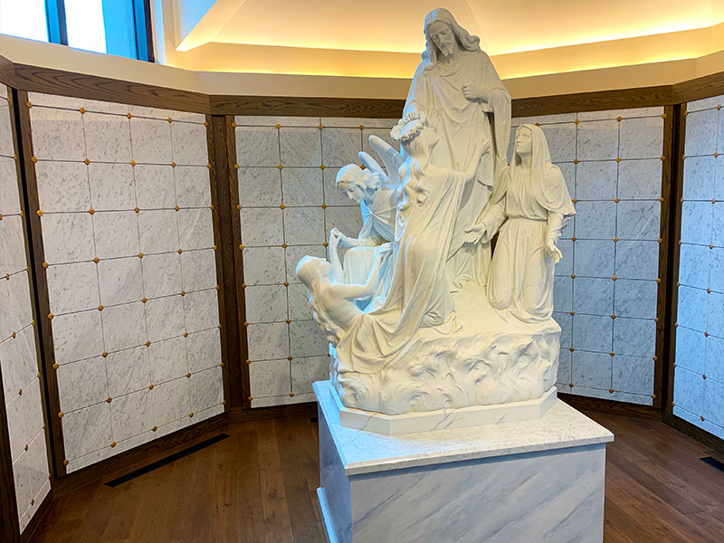 Custom Niche for Columbarium at Sunset Memorial and Stone Ltd. in Calgary Alberta, Canada