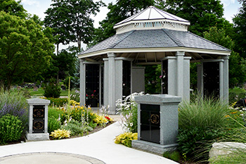 Sunset Memorial and Stone Gazebo Columbaria in Calgary, Alberta