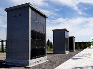 The Legacy Double-Sided Columbaria at Sunset Memorial and Stone Ltd.