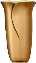 Sunset Memorial and Stone Aluminum Vase