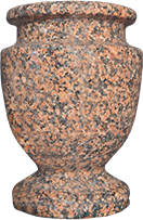 Sunset Memorial and Stone Granite Vase