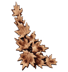 Maple Leaf Bronze Applique from Sunset Memorial and Stone Ltd. in Calgary, Alberta Canada