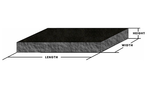 Measuring a Memorial by Length, Width and Height