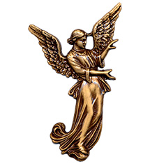 Bronze Statue from Sunset Memorial and Stone