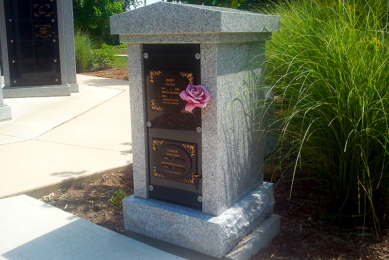 Pedestal Cremation Monument at Sunset Memorial and Stone