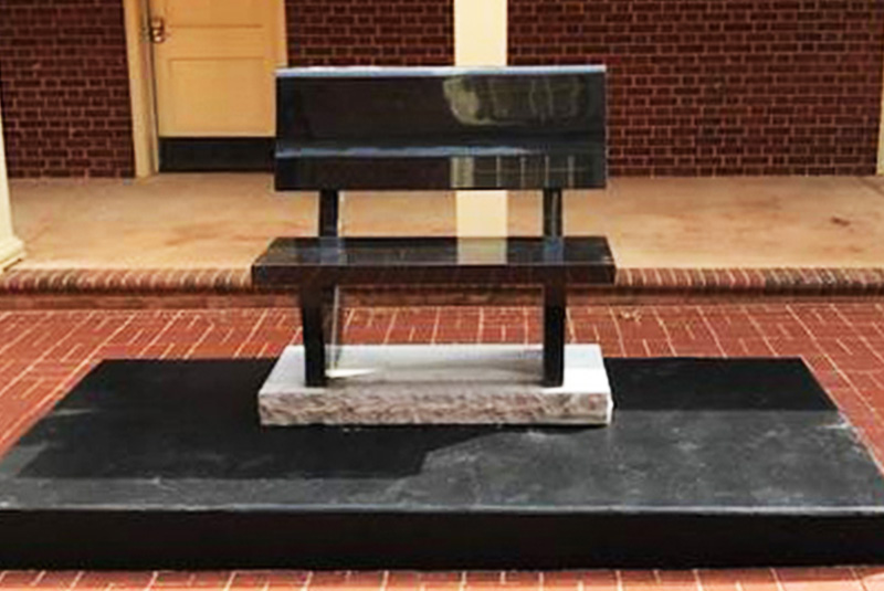 Business Bench from Sunset Memorial and Stone