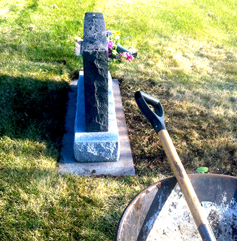 Sunset Memorial and Stone Installation Process