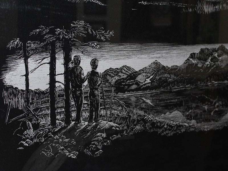 Laser Engraving at Sunset Memorial and Stone Ltd.