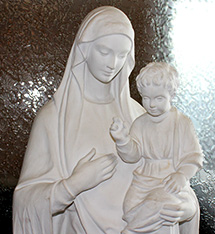 Marble Statue from Sunset Memorial and Stone
