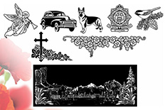 Sunset Memorial and Stone Memorial and Gravestone Artwork