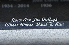 Sunset Memorial and Stone Memorial and Gravestone Epitaphs